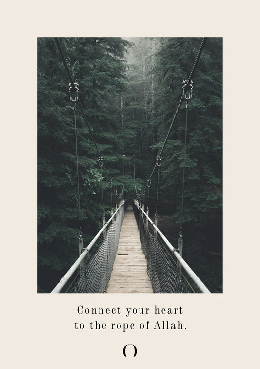 Connect Your Heart to Allah (Islamic Poster Print)